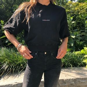 Yves Saint Laurent (YSL) Designer Black T-Shirt